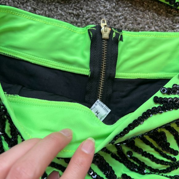 Toko Fox - Neon Green Animal Print Festival Outfit - Picture 4 of 7